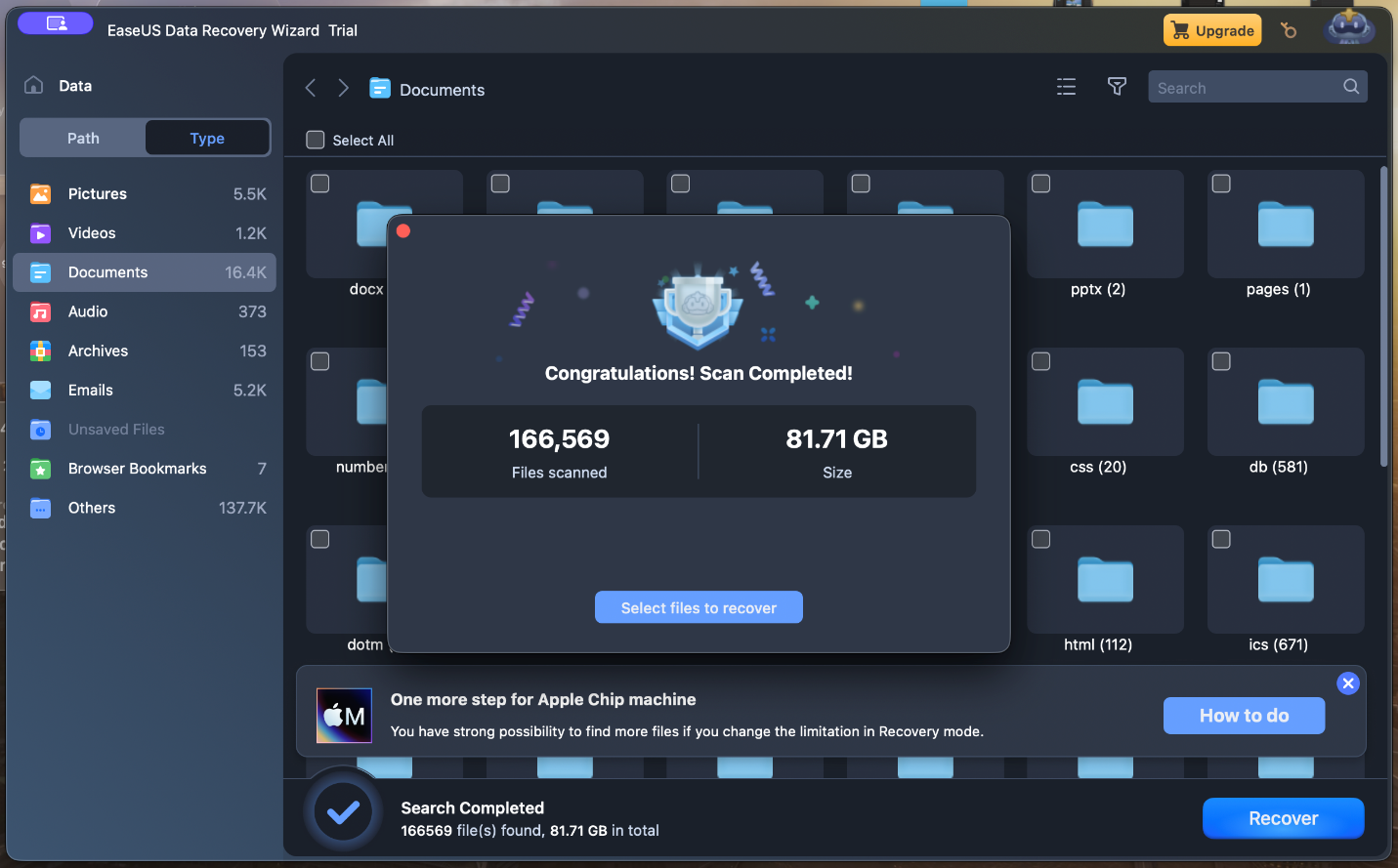 Scan Data successfully 